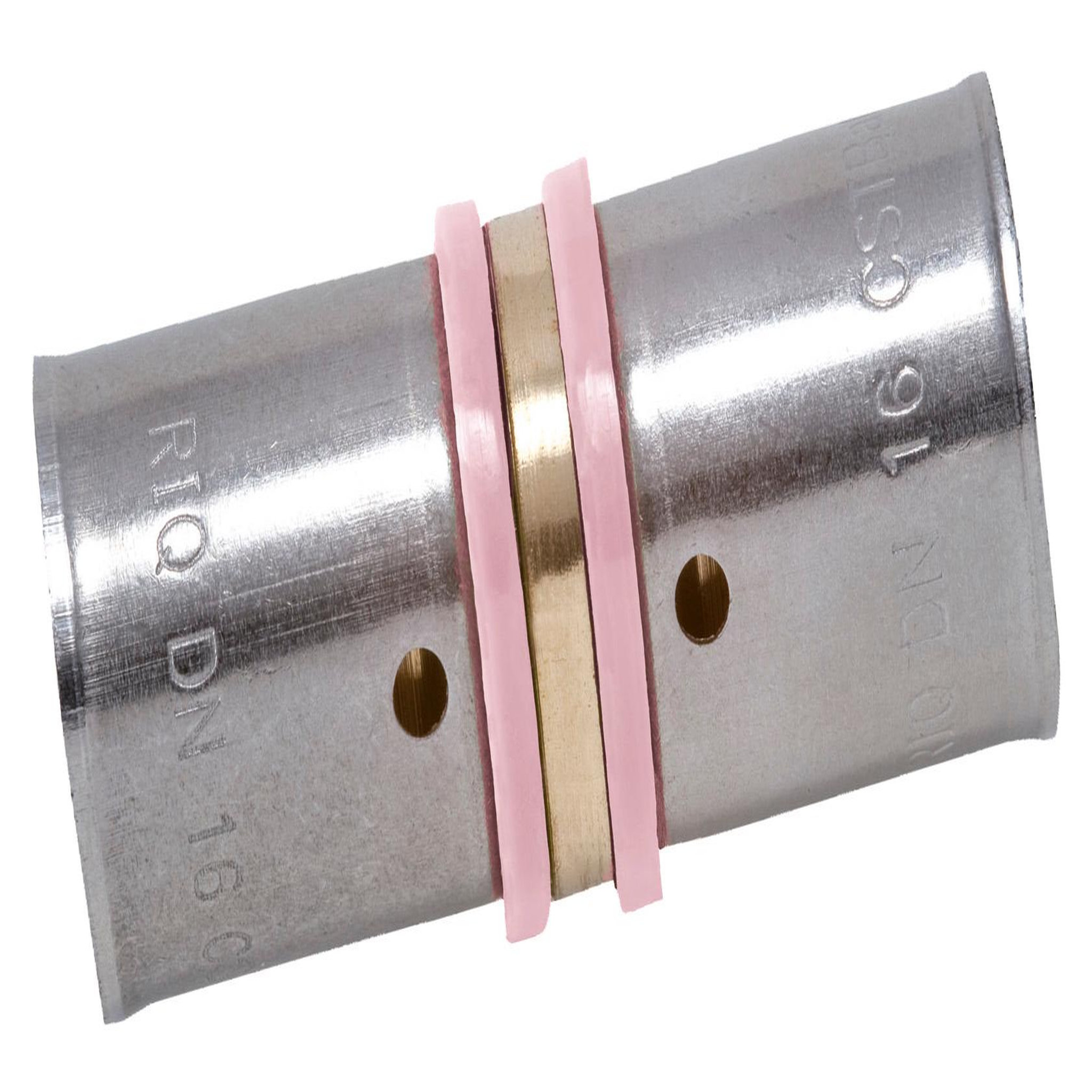 CENTRALE BRICO Raccord droit à sertir laiton D.12 pour tube en per