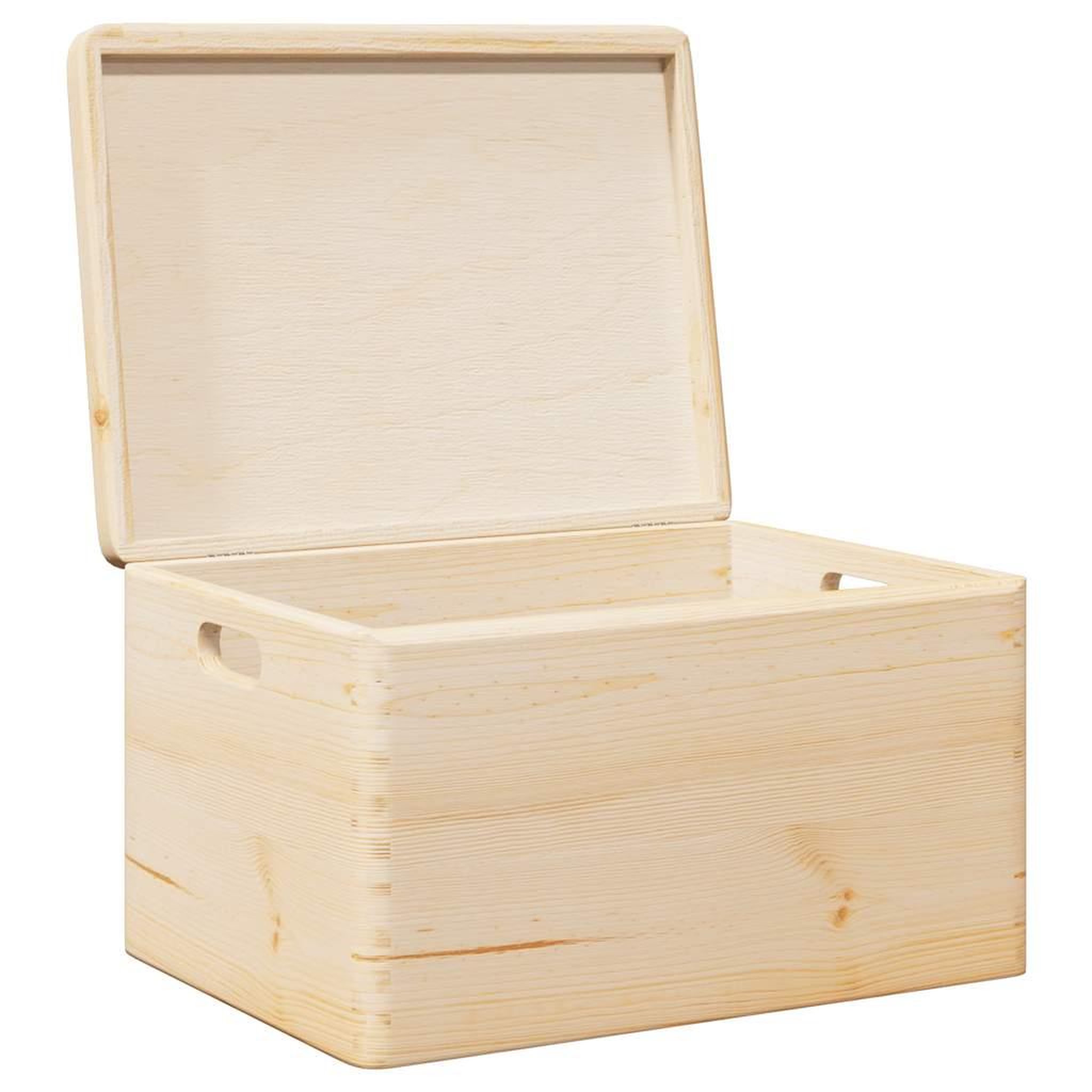 Voir la diapositive 5 : VIDAXL Boîte en bois avec couvercle et poignees bois de pin massif