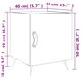Voir la diapositive 6 : VIDAXL Tables de chevet 2 pcs blanc brillant 40x40x50 cm