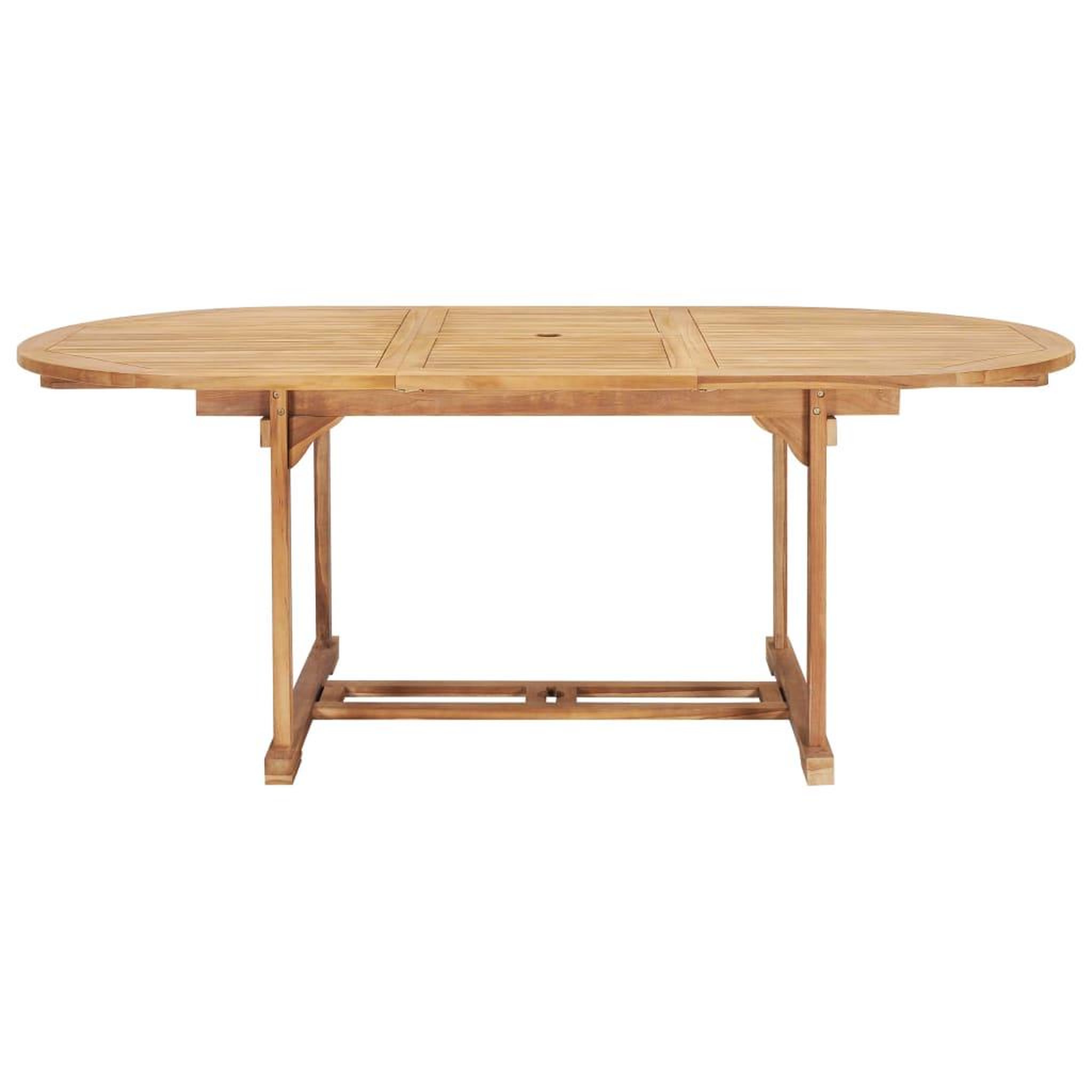 Voir la diapositive 4 : VIDAXL Table de jardin extensible 150-200x100x75 cm Teck solide