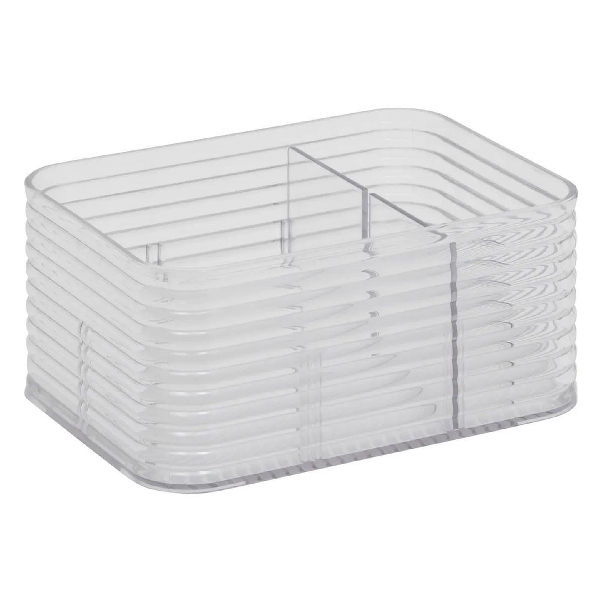 Voir la diapositive 5 : FIVE Boîte organiseur 6 compartiments  plastor  15cm transparent