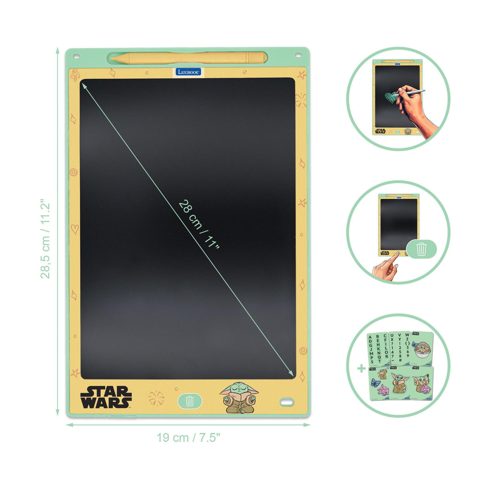 Voir la diapositive 2 : Lexibook Tablette à Dessins électronique multicolore Star Wars