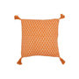 Voir la diapositive 2 : Paris Prix Coussin à Pompons Fleurs  Mexican  45x45cm Orange