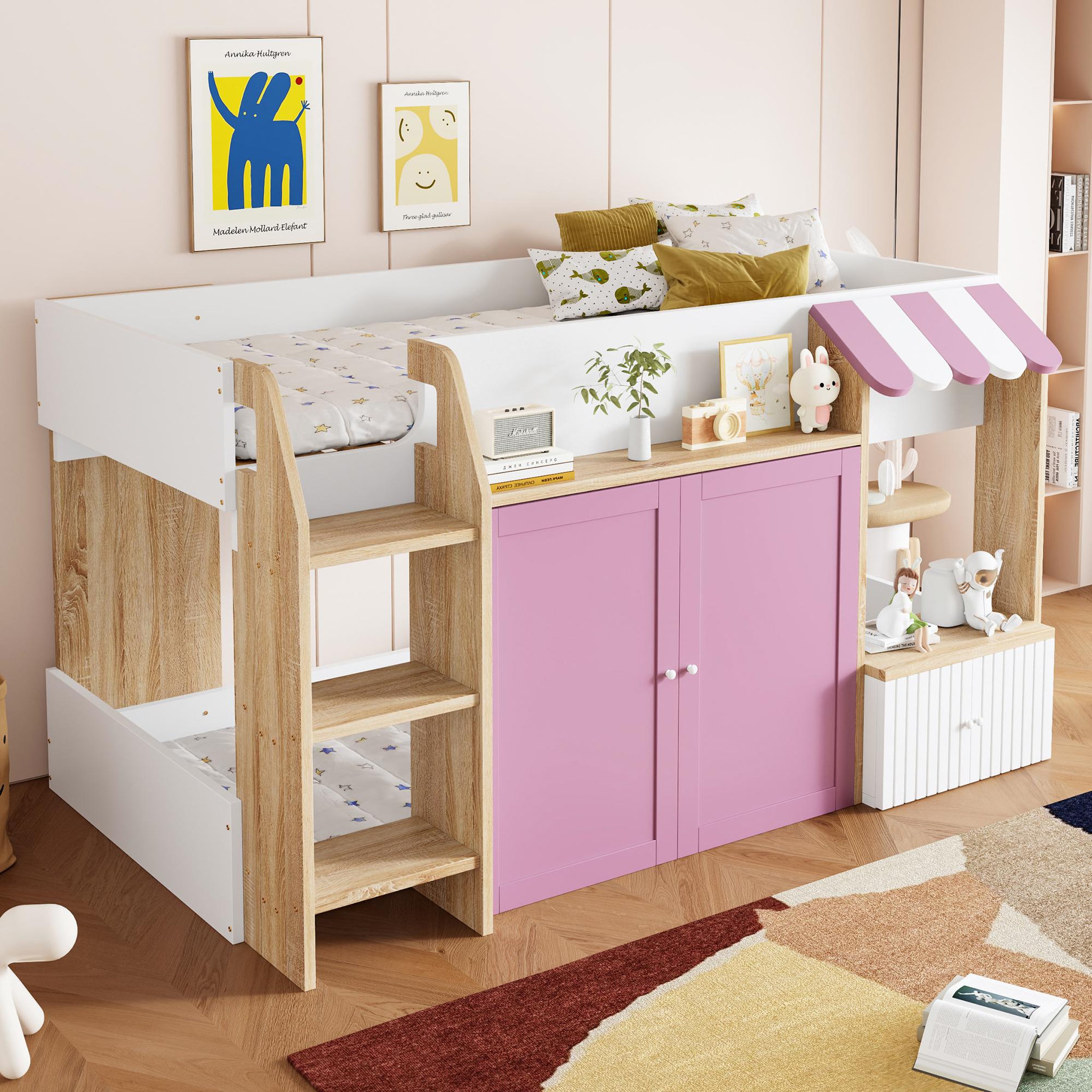 Voir la diapositive 4 : MERAX Lit mezzanine enfant