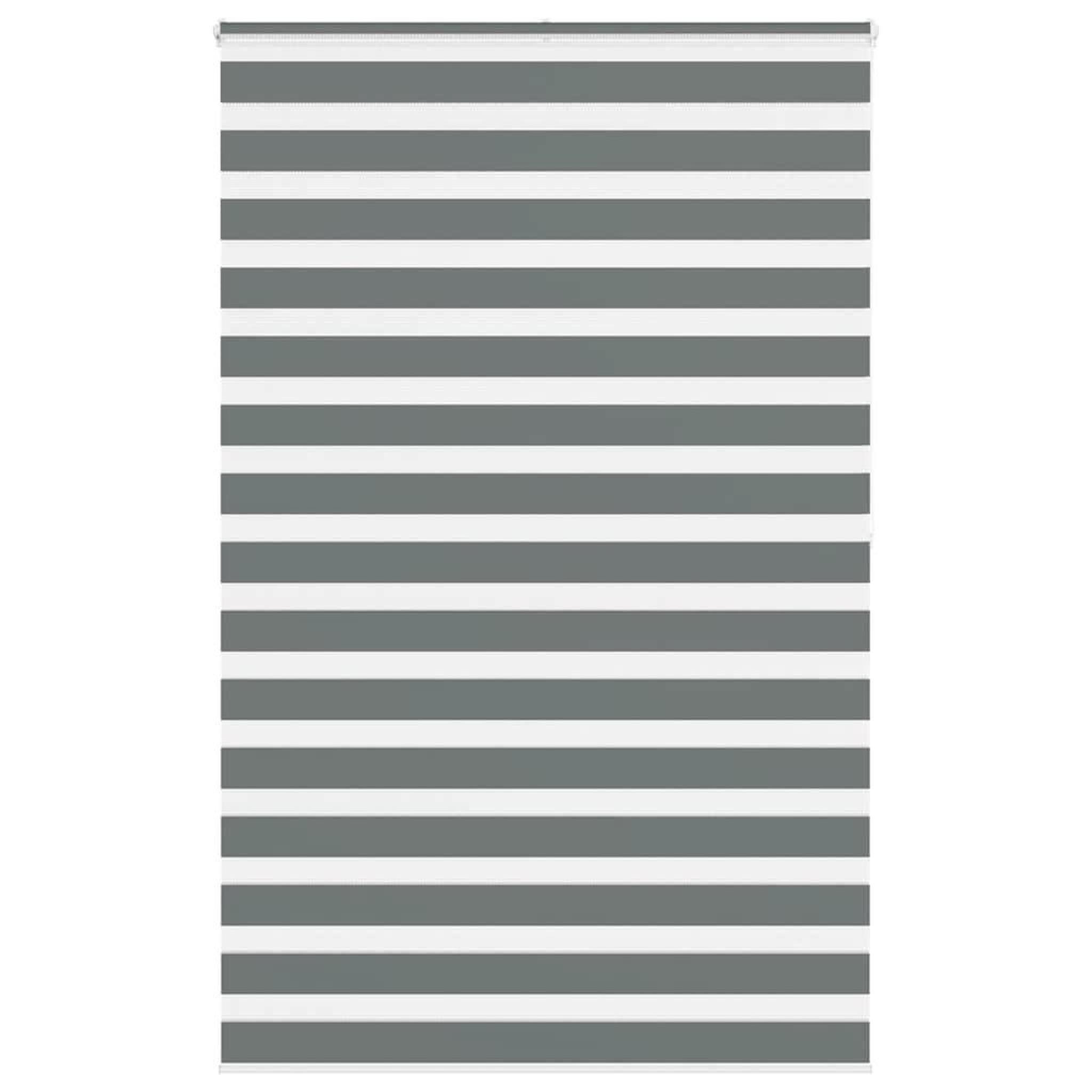 VIDAXL Store zebre gris fonce largeur du tissu 140,9 cm polyester