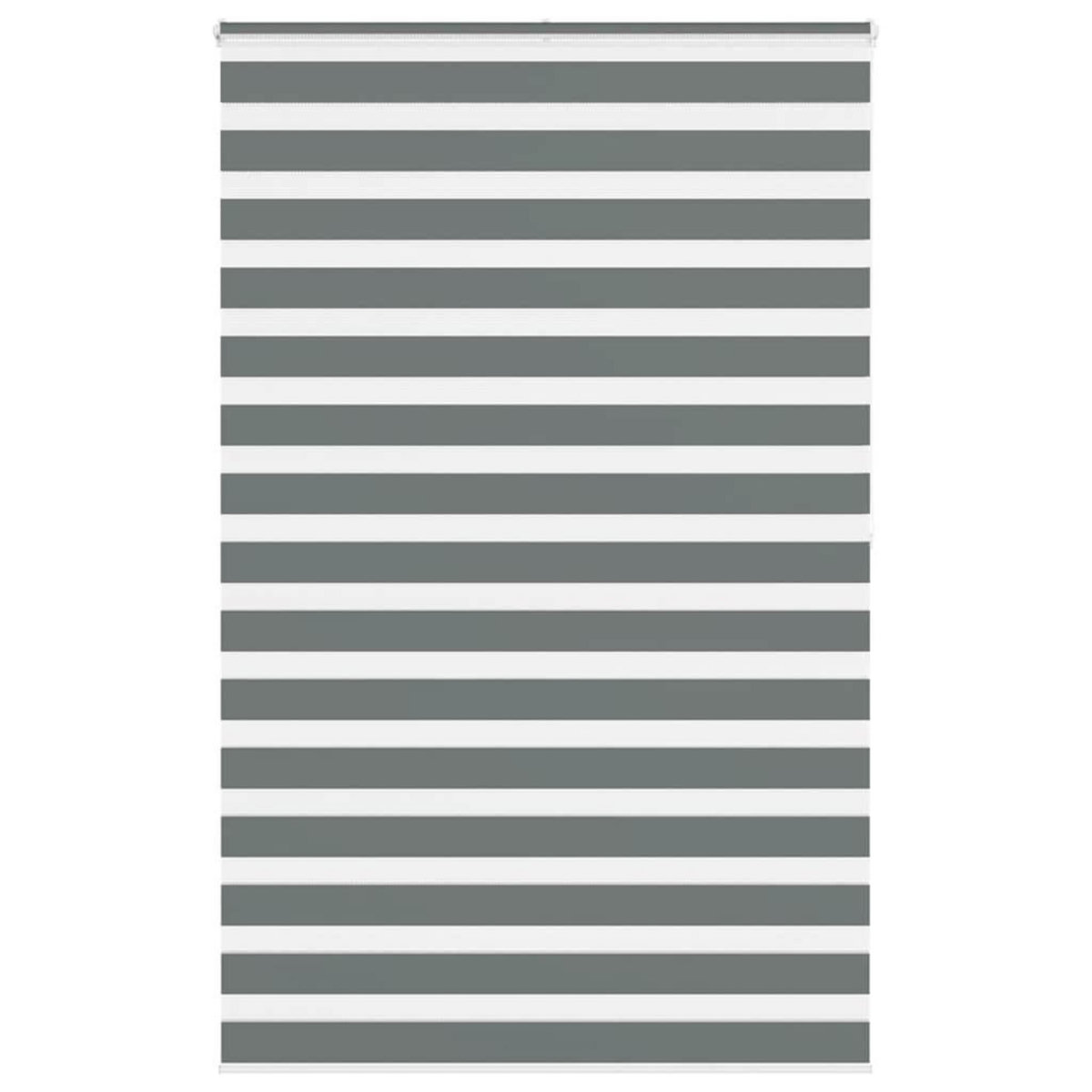 VIDAXL Store zebre gris fonce largeur du tissu 140,9 cm polyester