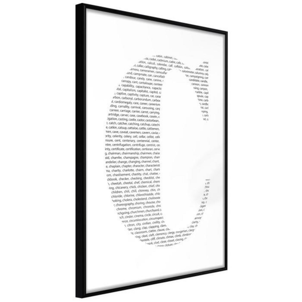 Paris Prix Affiche Murale Encadrée  Capital C