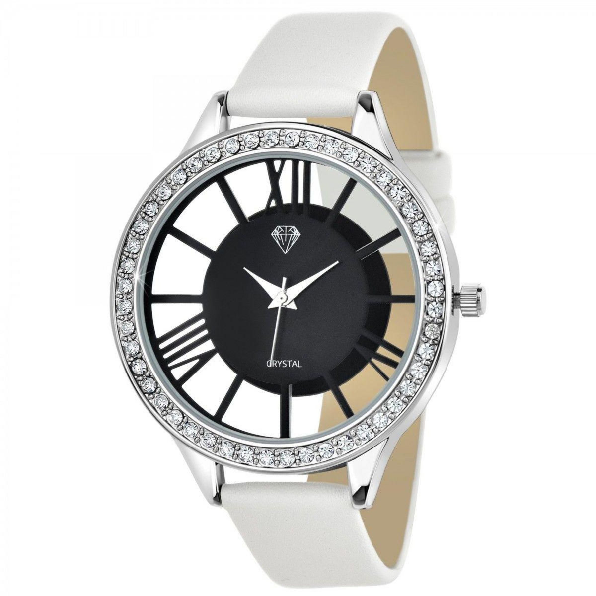 SC CRYSTAL Montre Lara SC Crystal ornée de Cristaux scintillants