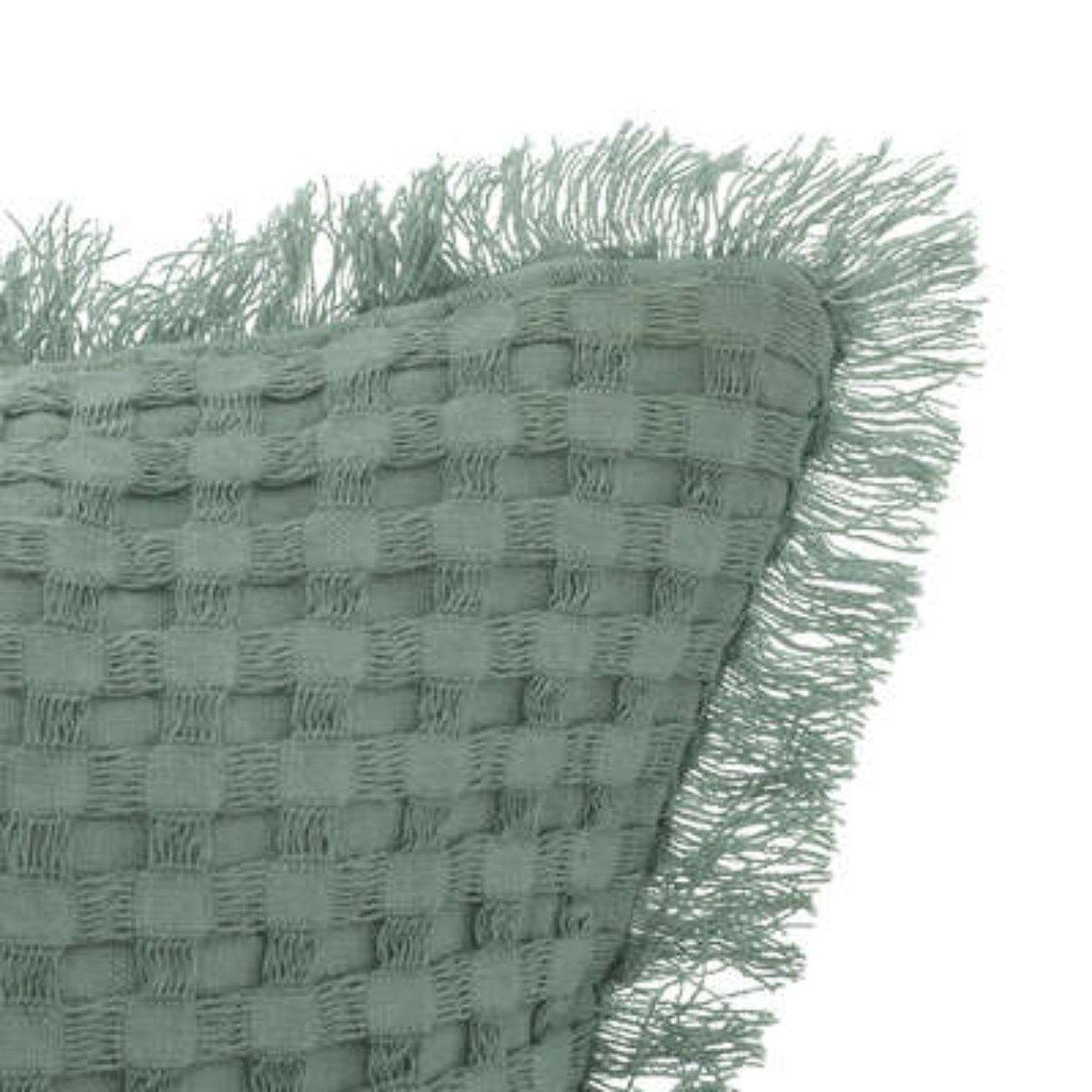 Voir la diapositive 3 : ATMOSPHERA Coussin nid d'abeille  widdy  30x50cm vert céladon
