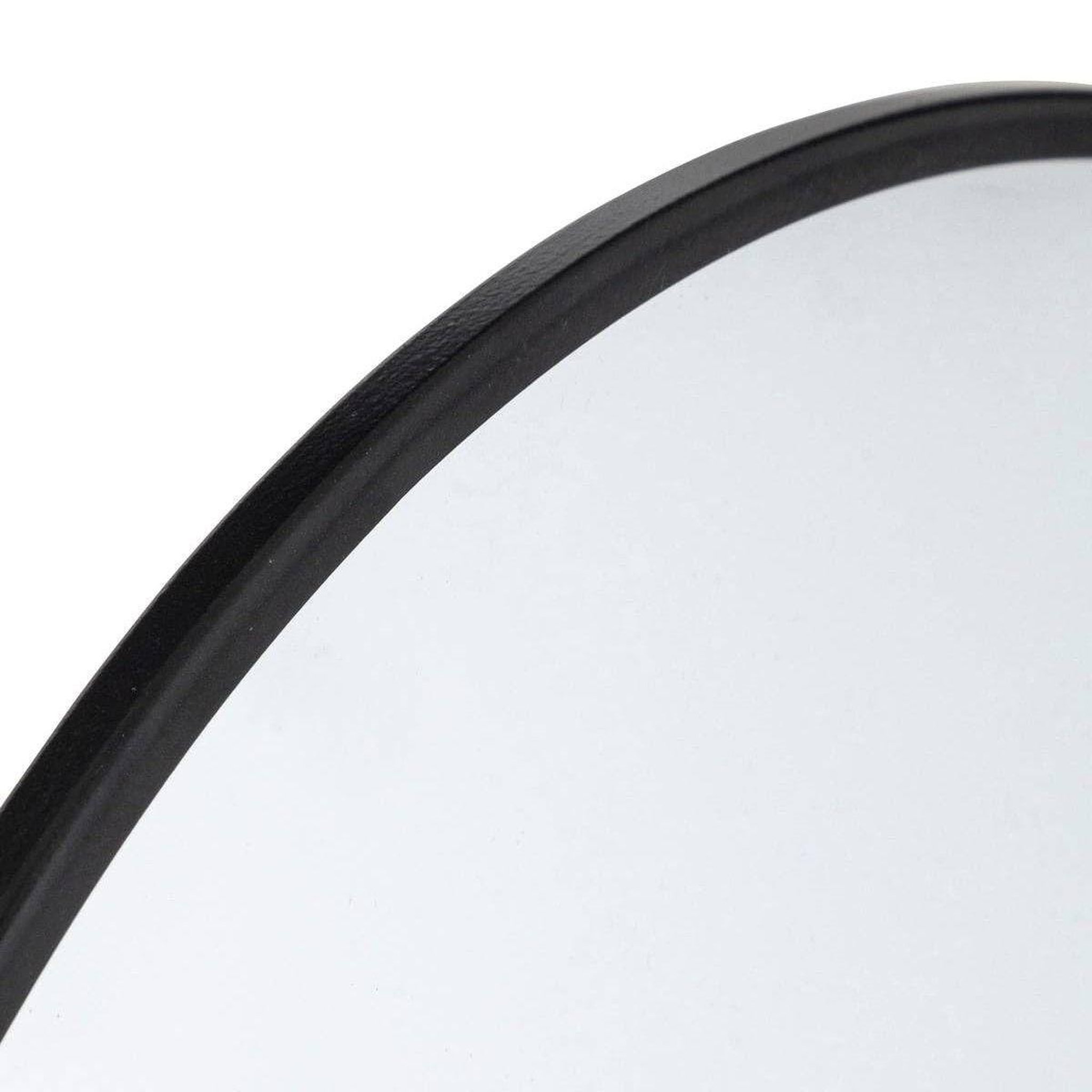Voir la diapositive 2 : ATMOSPHERA Miroir mural rond  alice  38cm noir