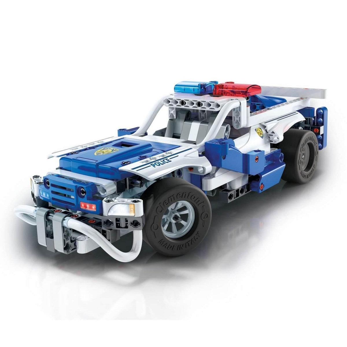 CLEMENTONI Atelier mécanique : Voiture de police Radiocommandée