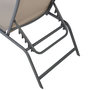 Voir la diapositive 3 : GARDEN STAR Bain de soleil multi-positions - Textilène et acier -  taupe