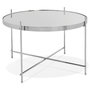 Voir la diapositive 1 : Paris Prix Table d'Appoint Design Ronde  Keops  63cm Argent