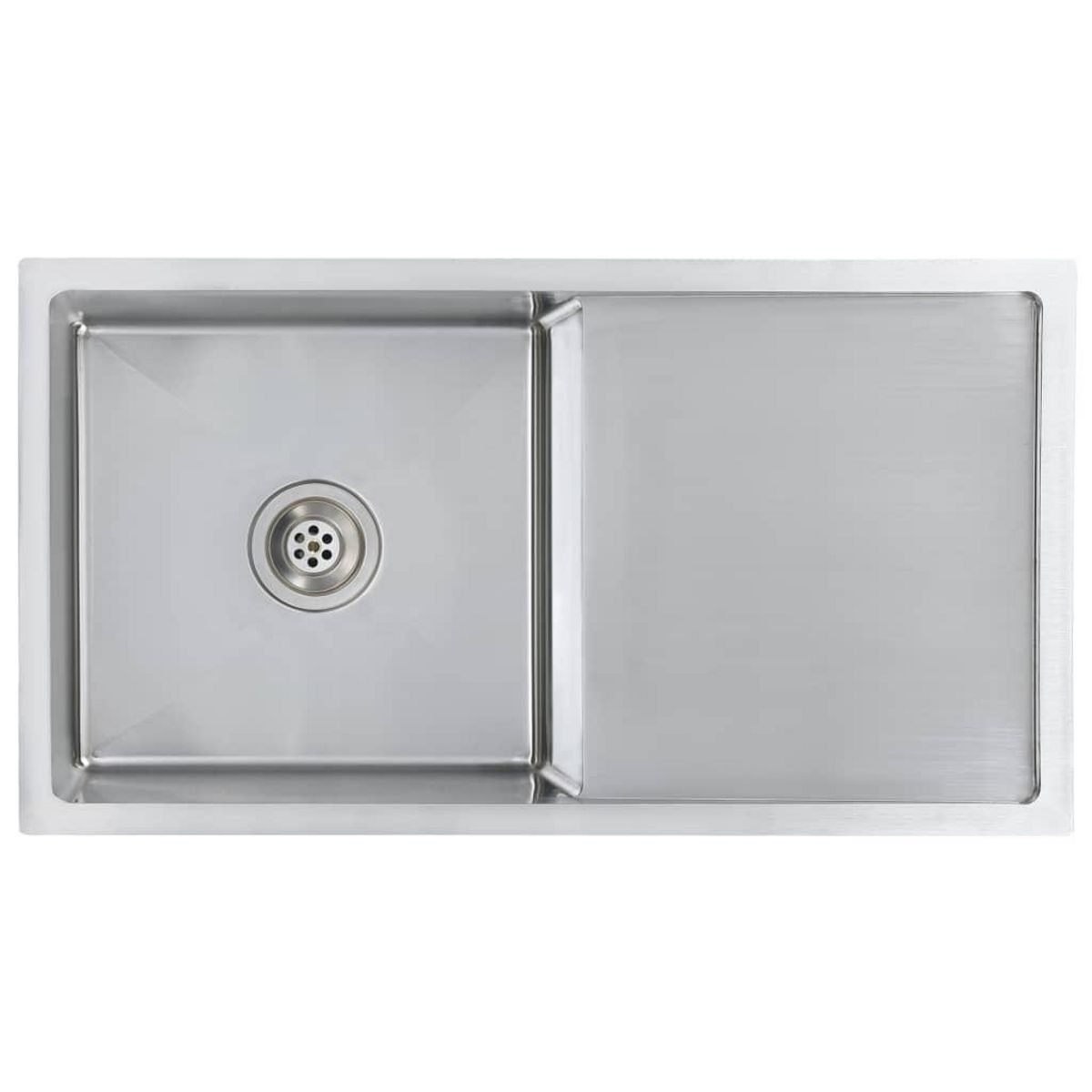 VIDAXL Evier de cuisine fait a la main Acier inoxydable