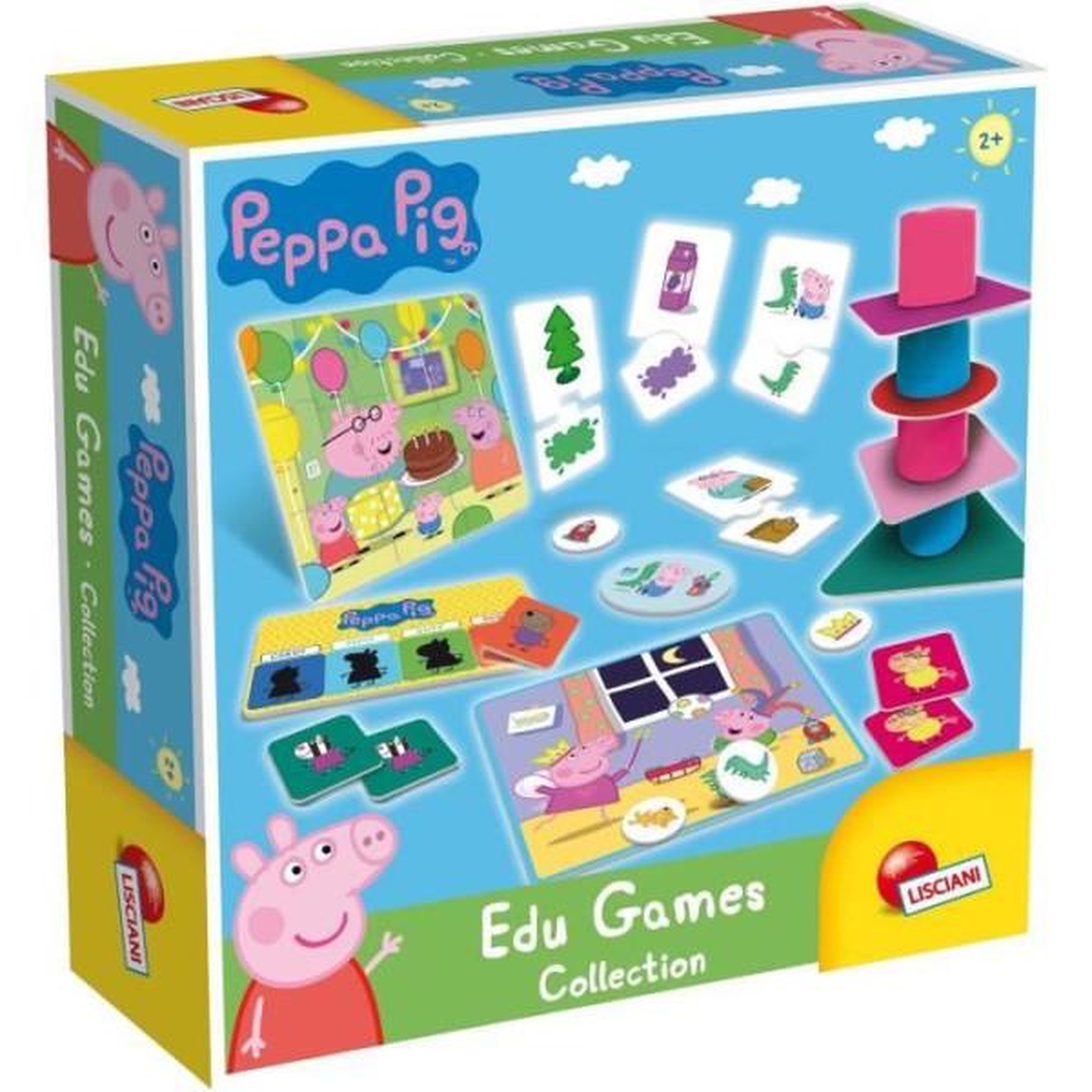 LISCIANI GIOCHI Collection de jeux éducatifs - Peppa Pig - Edu games collection - LISCIANI