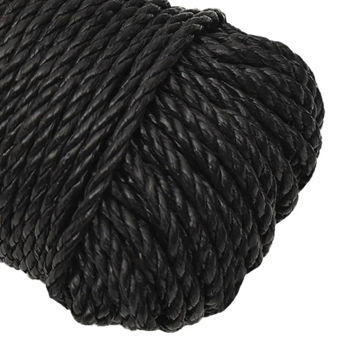VIDAXL Corde de travail Noir 3 mm 500 m polypropylene