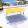 Voir la diapositive 4 : CONCEPT USINE Table de jardin 10-12 places 234cm jaune BERGAME