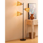 Voir la diapositive 5 : ATMOSPHERA Lampadaire 3 Abat-jours  Gaida  150cm Naturel