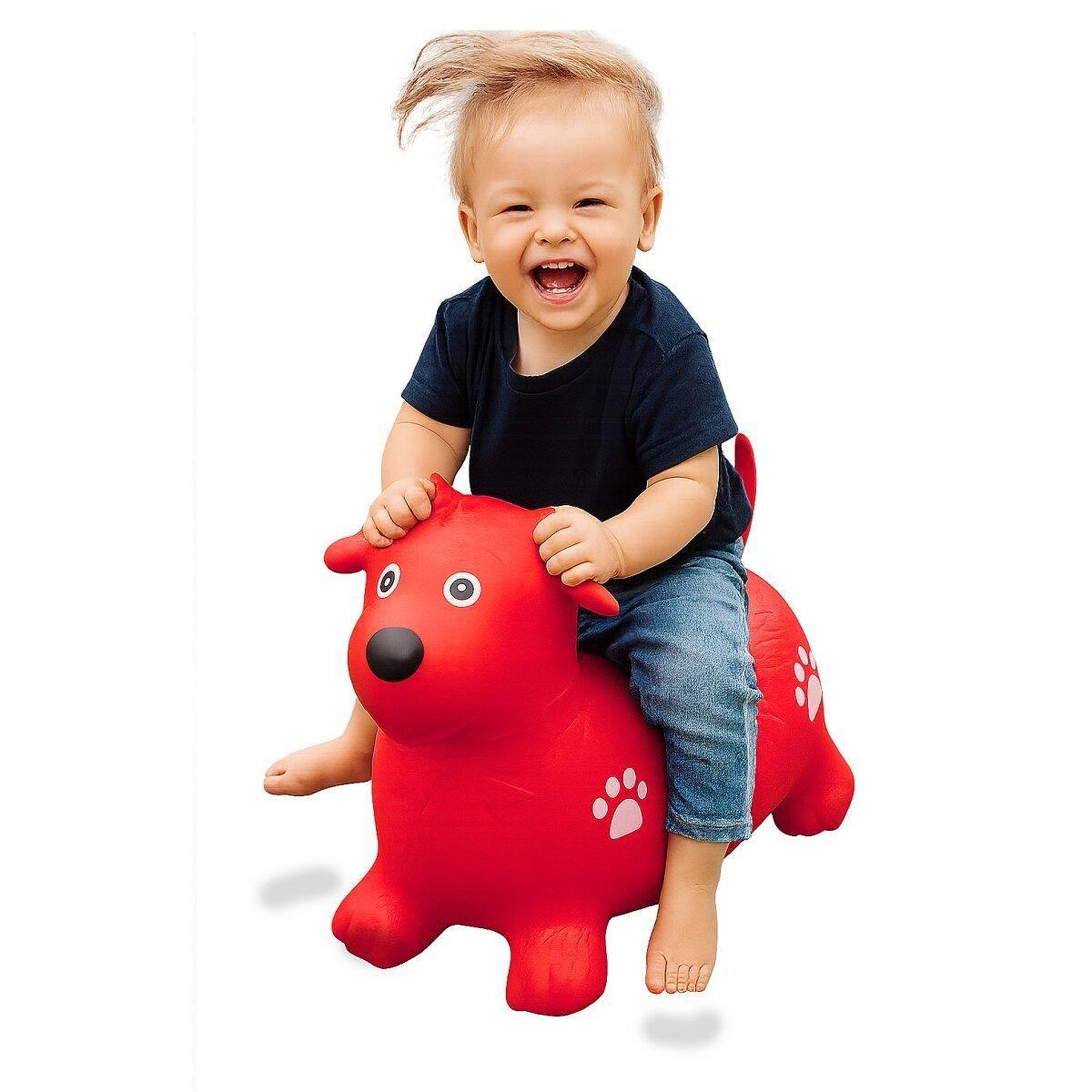Voir la diapositive 3 : Jamara Animal rebondissante chien hoppydoo rouge avec pompe
