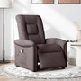 Voir la diapositive 2 : VIDAXL Fauteuil de massage inclinable electrique Marron fonce Tissu