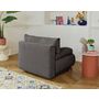 Voir la diapositive 6 : BEST MOBILIER Cristal - fauteuil - convertible avec coffre - en velours texturé