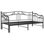 Voir la diapositive 3 : VIDAXL Cadre de canape-lit extensible sans matelas Noir Metal 90x200cm