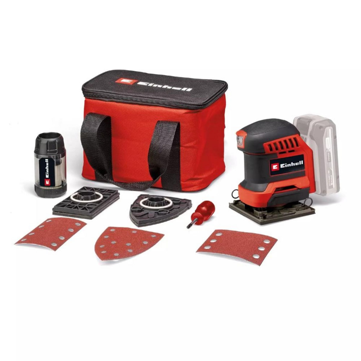 Einhell Ponceuse orbitale sans fil  TE-OS 18/113 3X Li-Solo