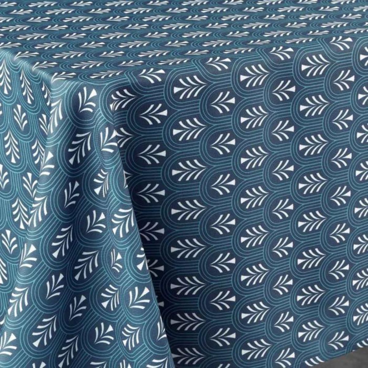 Paris Prix Nappe Imprimée  Manuella  145x240cm Bleu