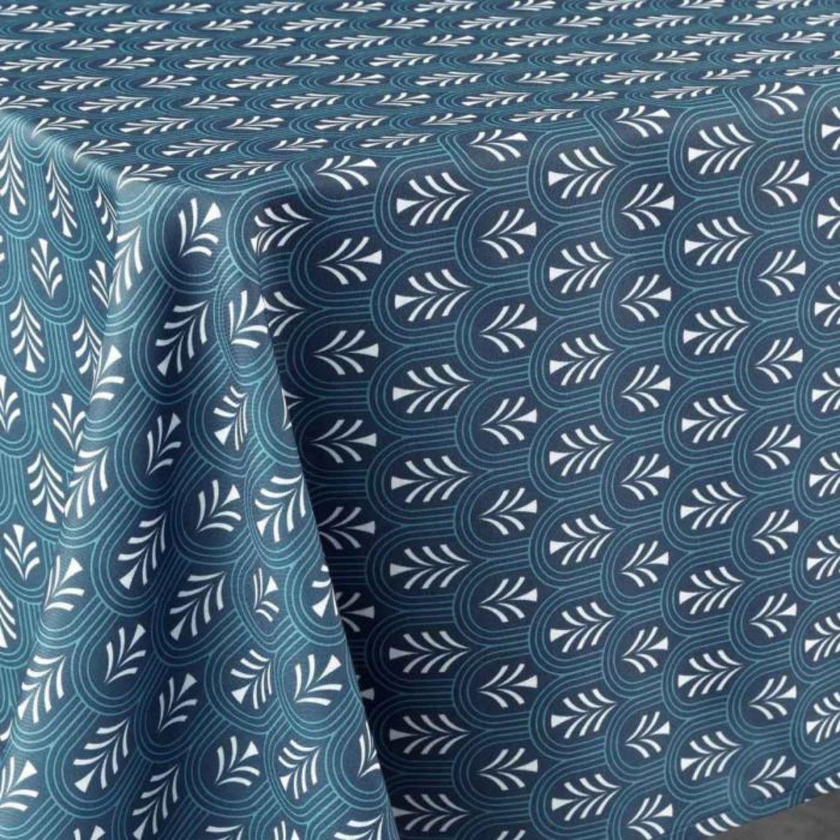 Paris Prix Nappe Imprimée  Manuella  145x240cm Bleu