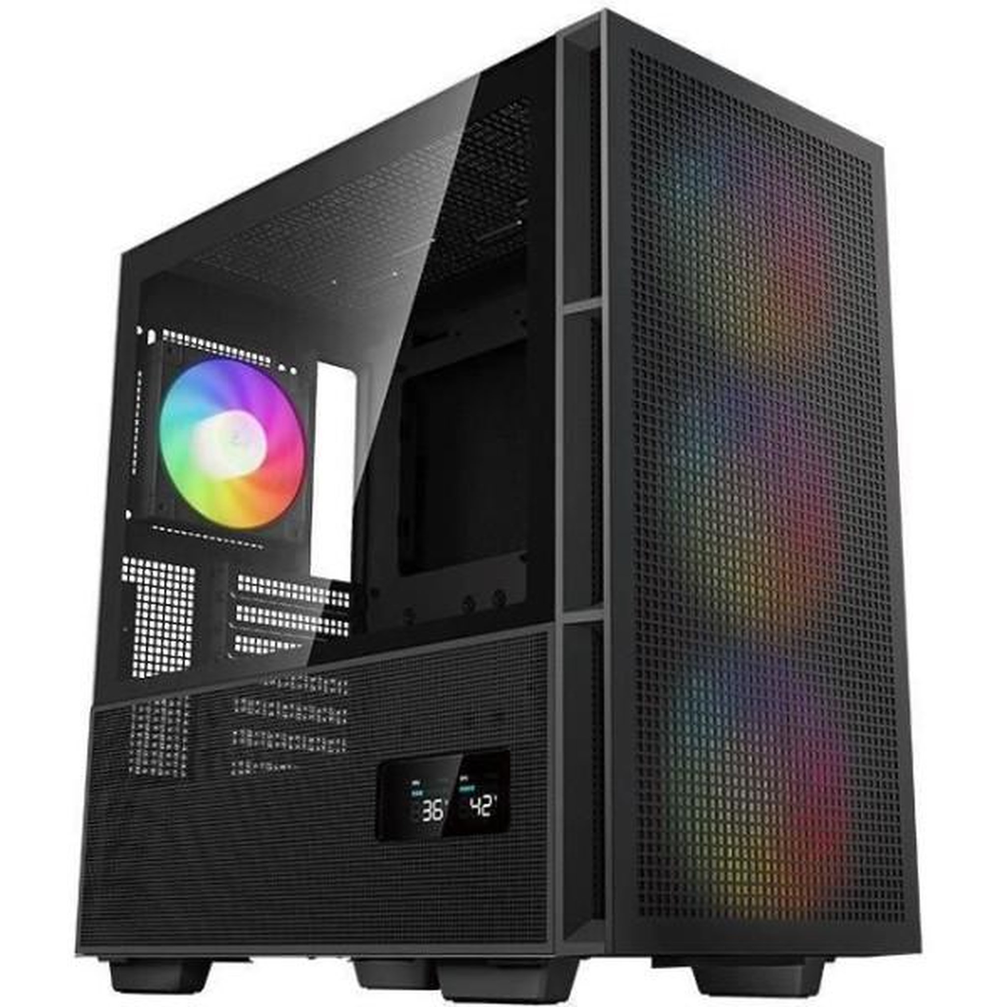 Voir la diapositive 5 : Deepcool Boîtier PC - DEEPCOOL - CH560 Digital (Noir) - Moyen tour - Format ATX - 3x140mm A-RGB + 1x120mm A-RGB