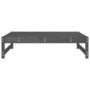 Voir la diapositive 4 : VIDAXL Repose-pied de jardin 120x80 cm gris bois de pin massif