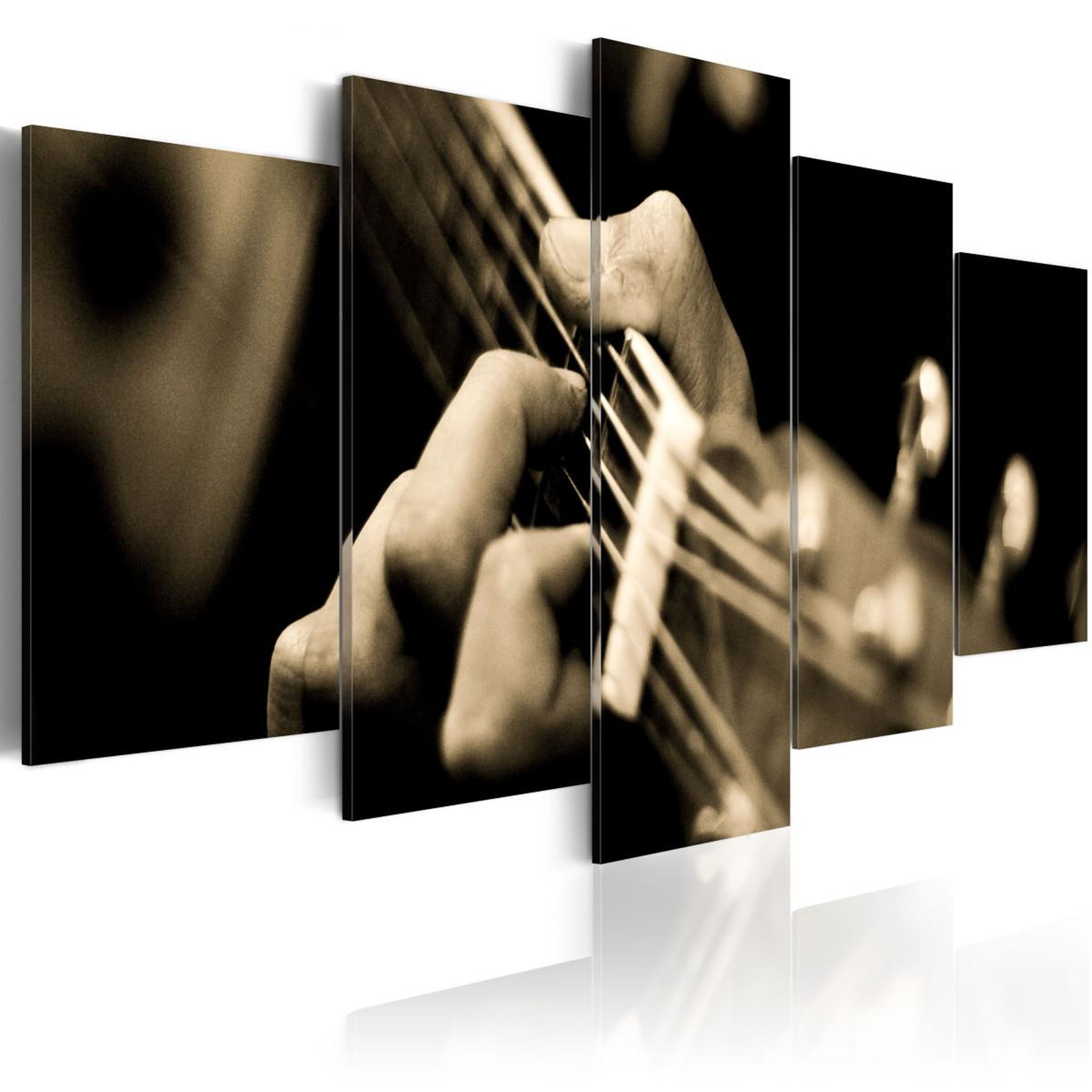 Paris Prix Tableau imprimé  guitare classique. Coloris disponibles : Multicolore