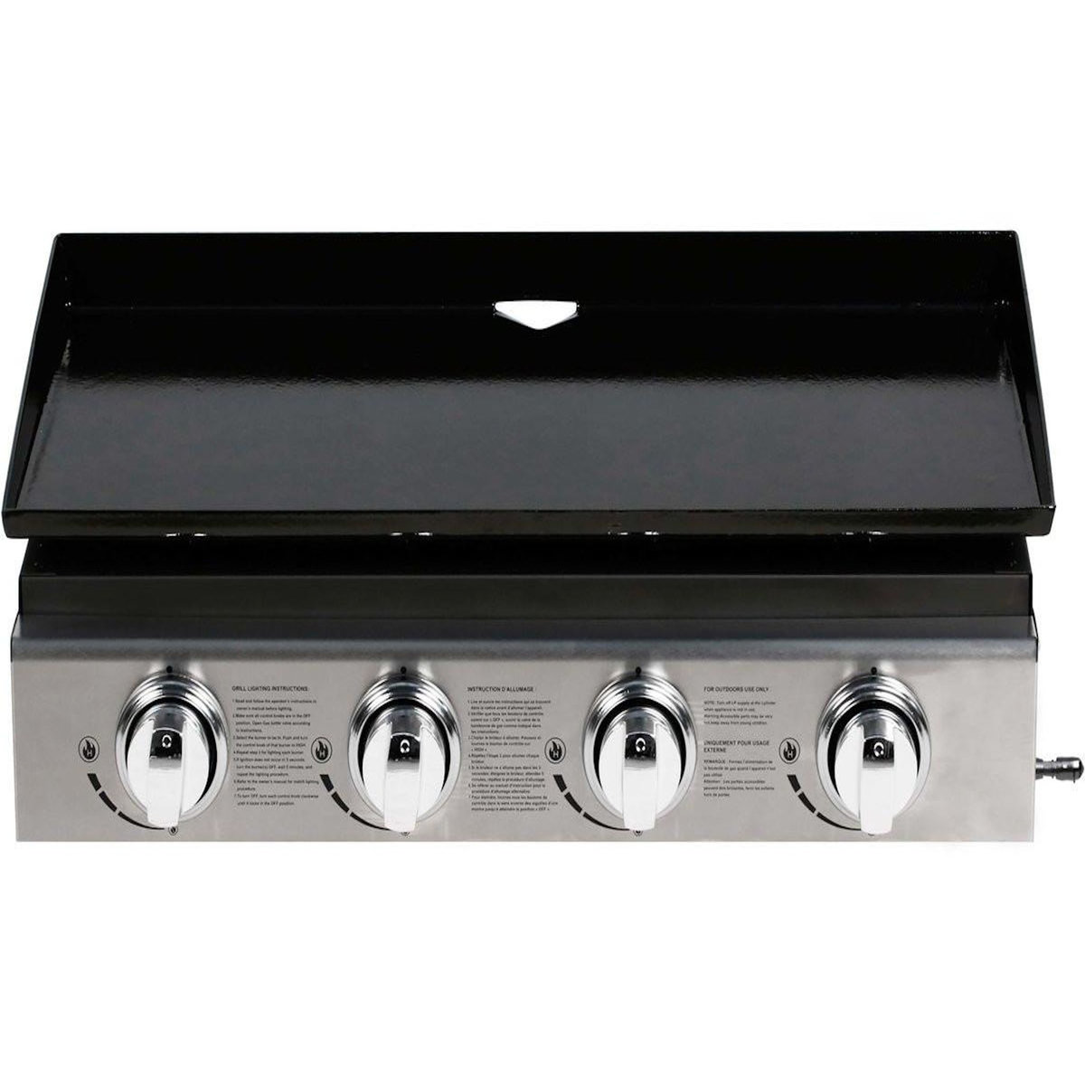 Habitat et Jardin Plancha  Presto 4  - 4 Brûleurs - 9.7kW - Gris