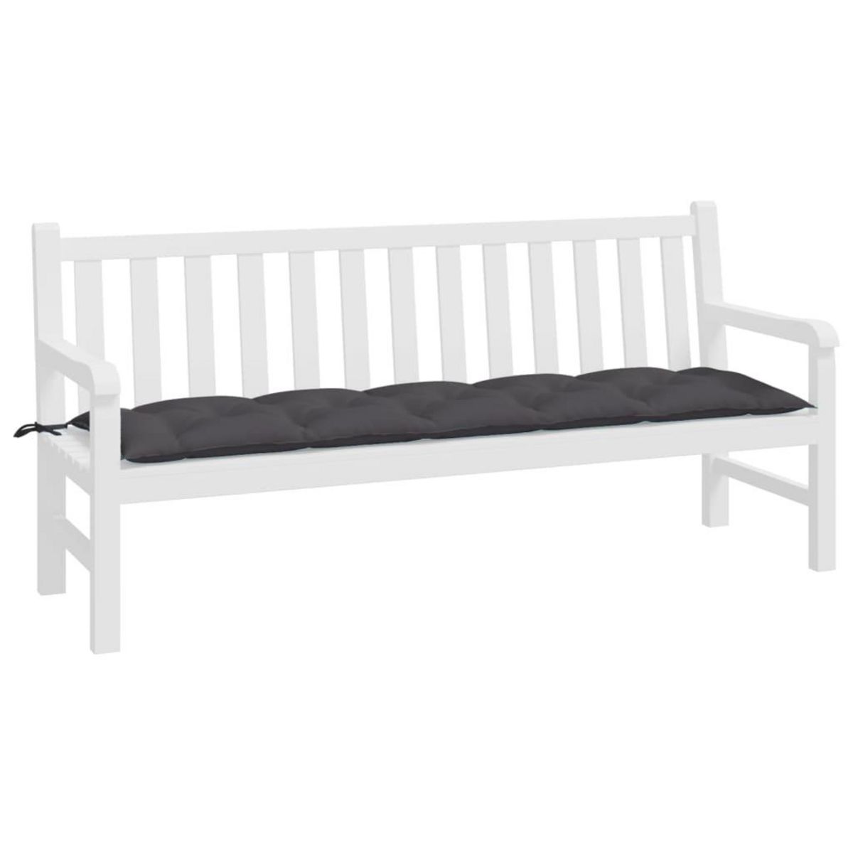 VIDAXL Coussin de banc de jardin anthracite 180x50x7 cm tissu oxford