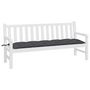 Voir la diapositive 3 : VIDAXL Coussin de banc de jardin anthracite 180x50x7 cm tissu oxford