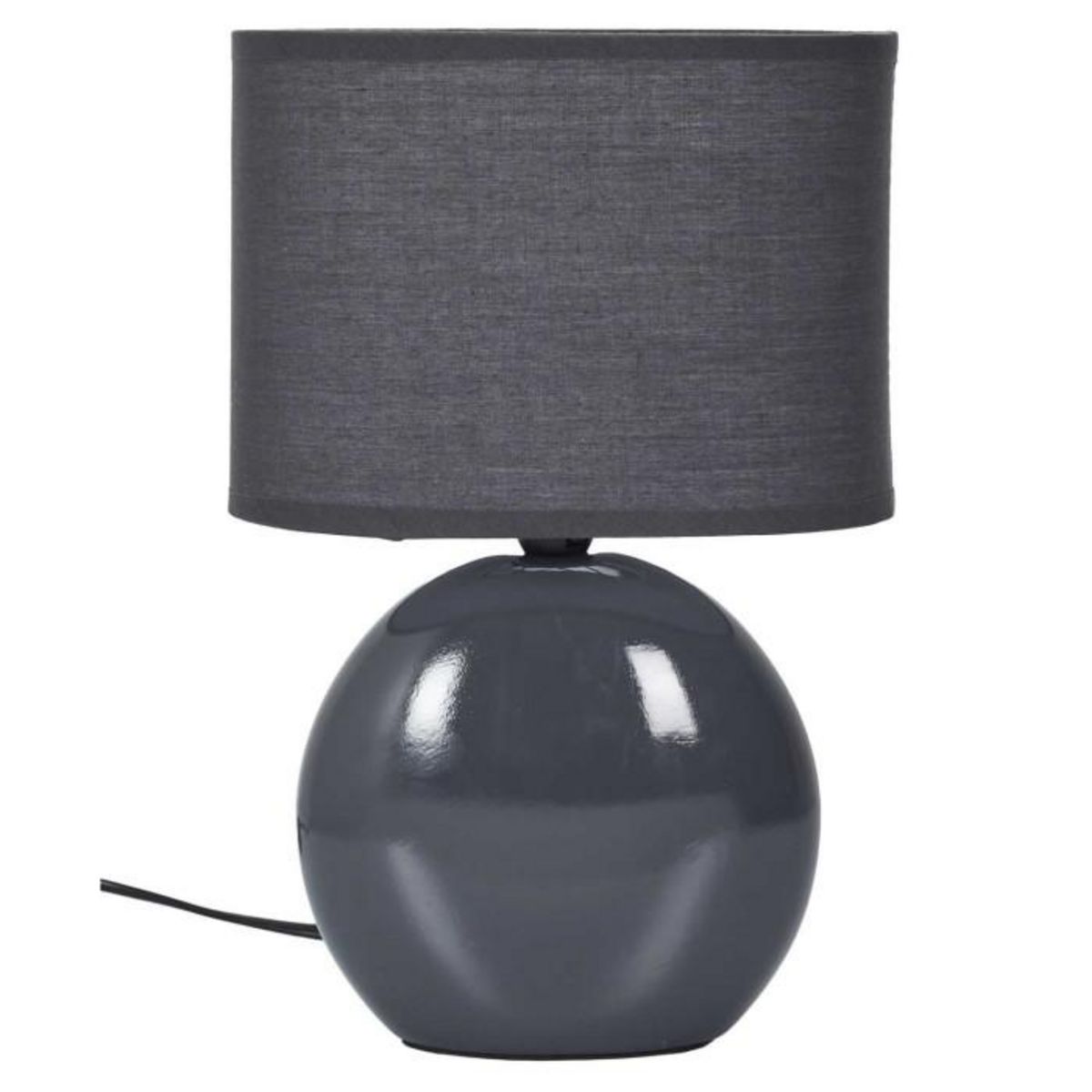 Paris Prix Lampe à Poser en Porcelaine  Janna  30cm Anthracite
