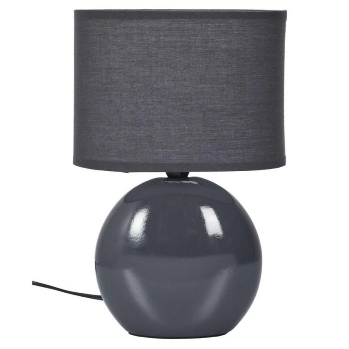 Paris Prix Lampe à Poser en Porcelaine  Janna  30cm Anthracite