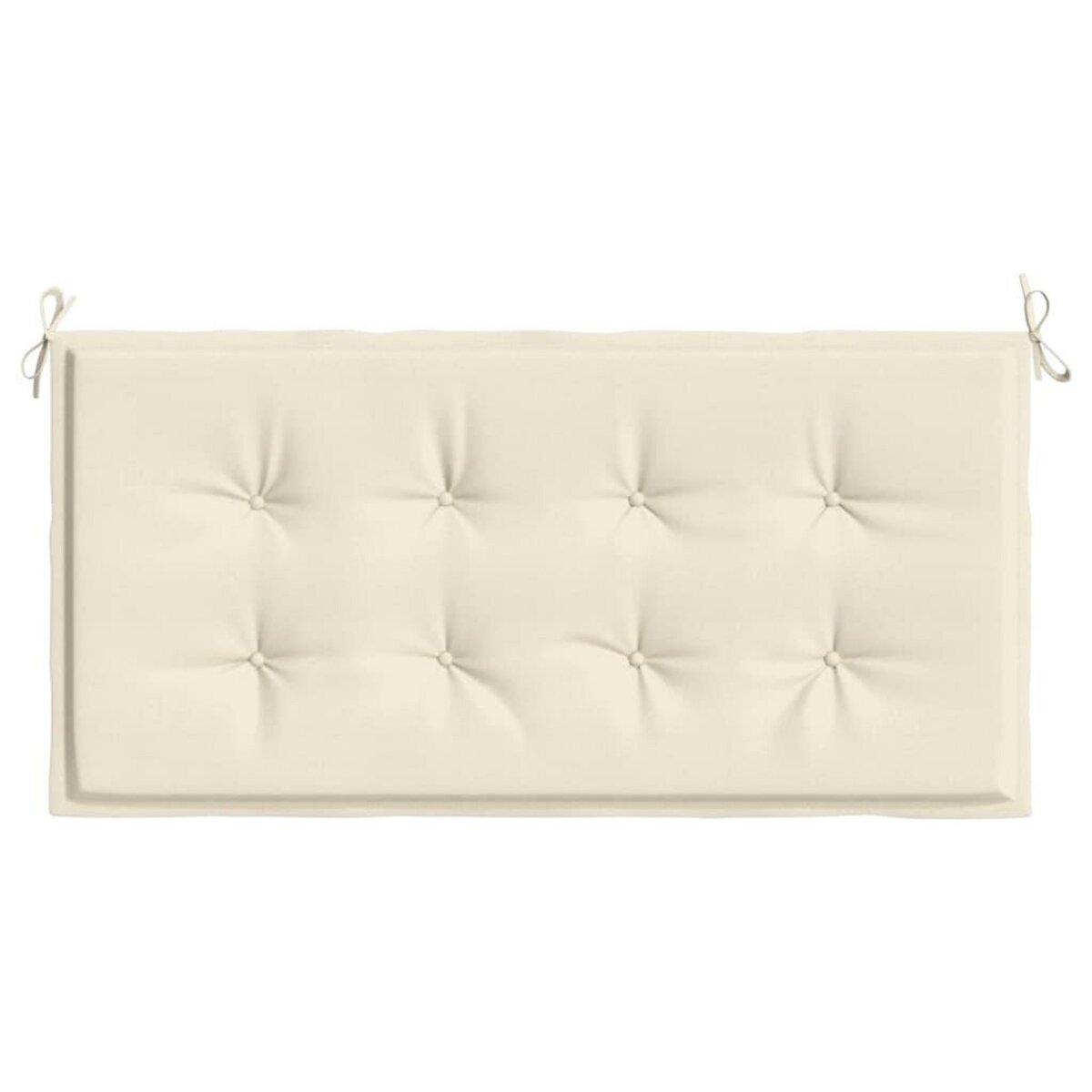 VIDAXL Coussin de banc de jardin creme 100x50x3 cm tissu oxford