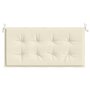 Voir la diapositive 4 : VIDAXL Coussin de banc de jardin creme 100x50x3 cm tissu oxford