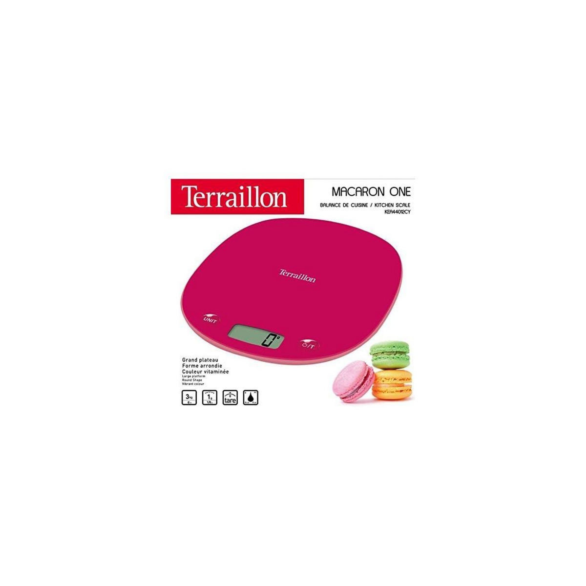 Terraillon Balance de cuisine Macaron One Cherry