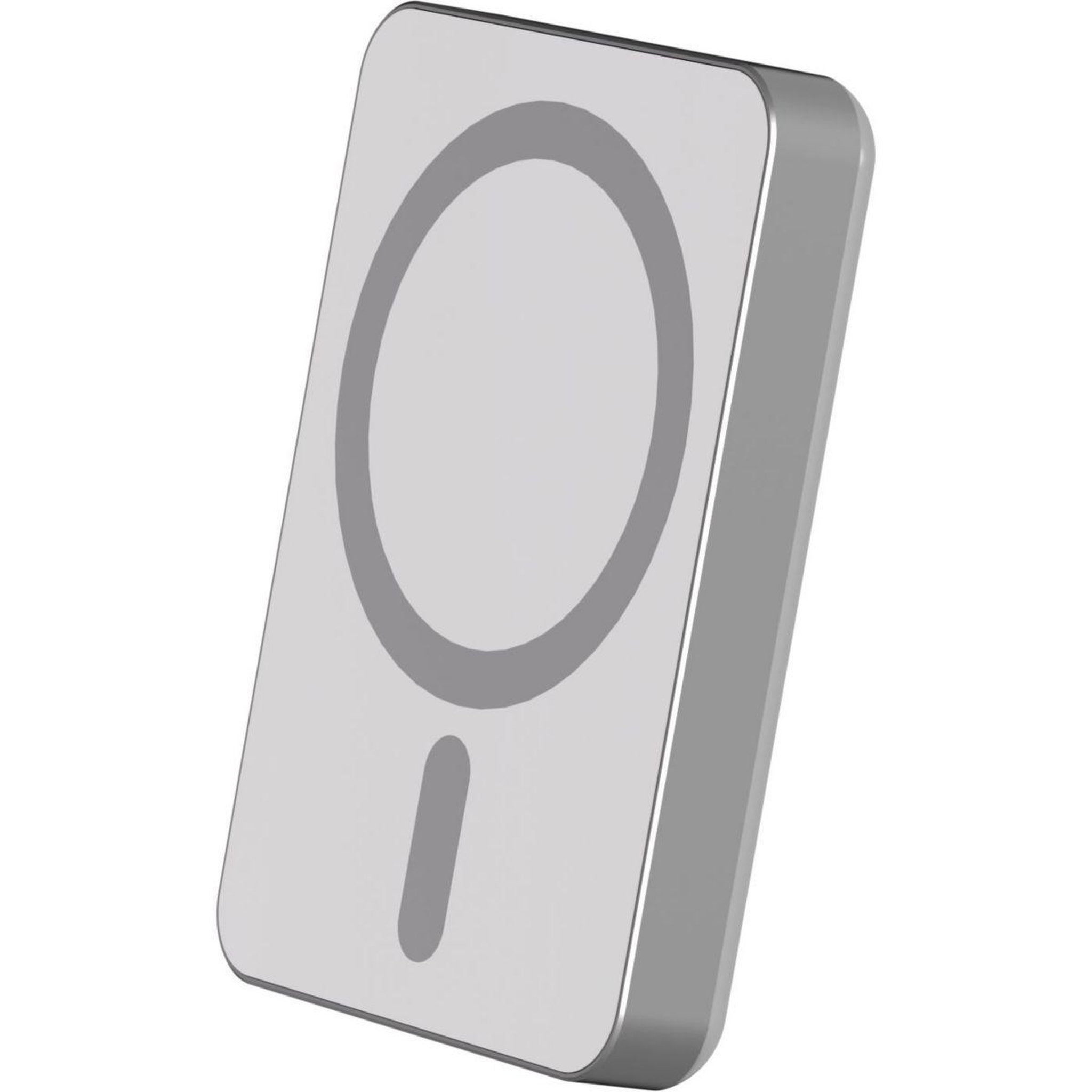 Voir la diapositive 1 : FORCE POWER Batterie externe 5000mah magsafe 15w argent