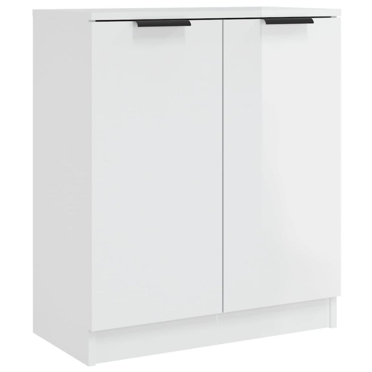 VIDAXL Buffets 2 pcs Blanc brillant 60x30x70 cm Bois d'ingenierie