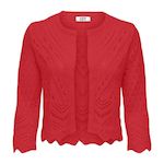 JACQUELINE DE YONG Cardigan  FemmeJDY Sun 3/4 Cropped. Coloris disponibles : Rouge