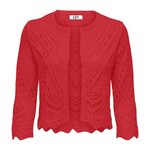 JACQUELINE DE YONG Cardigan  FemmeJDY Sun 3/4 Cropped. Coloris disponibles : Rouge