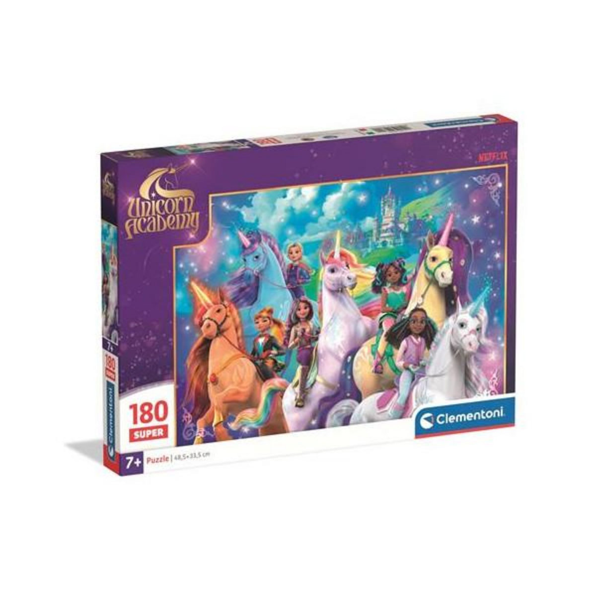 CLEMENTONI Puzzle 180 pièces Clementoni Super Unicorn Academy