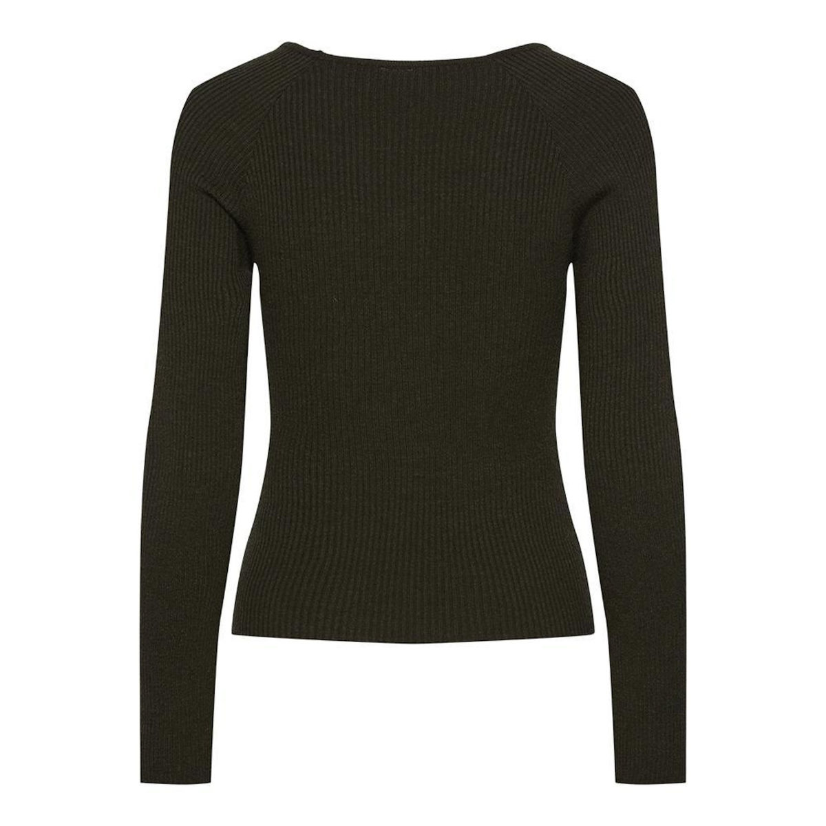 Pieces T-Shirt Manches Longues Kaki Femme Pieces Kalu