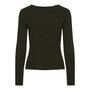 Voir la diapositive 2 : Pieces T-Shirt Manches Longues Kaki Femme Pieces Kalu