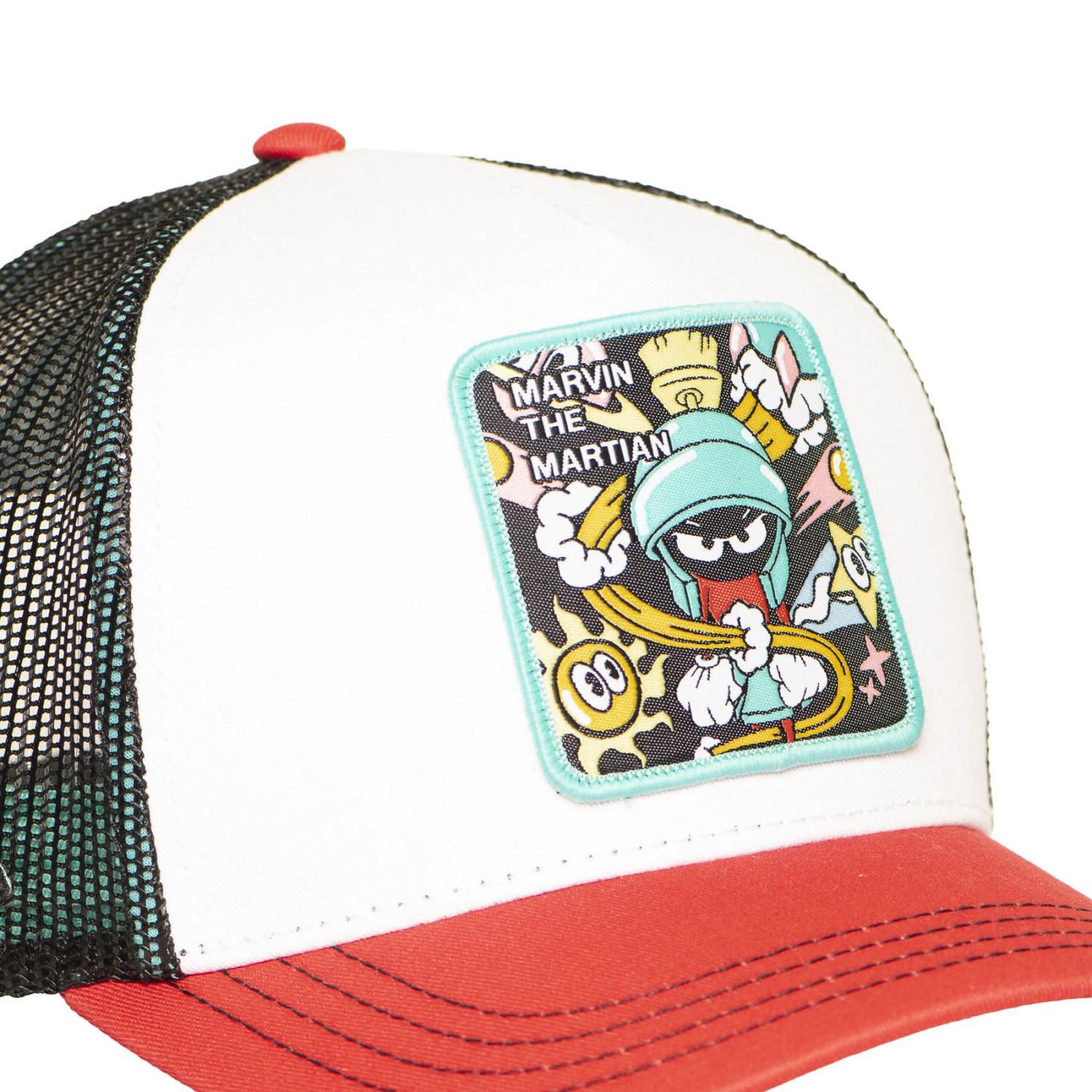 Voir la diapositive 3 : CAPSLAB Casquette Trucker avec filet Looney Tunes Marvin
