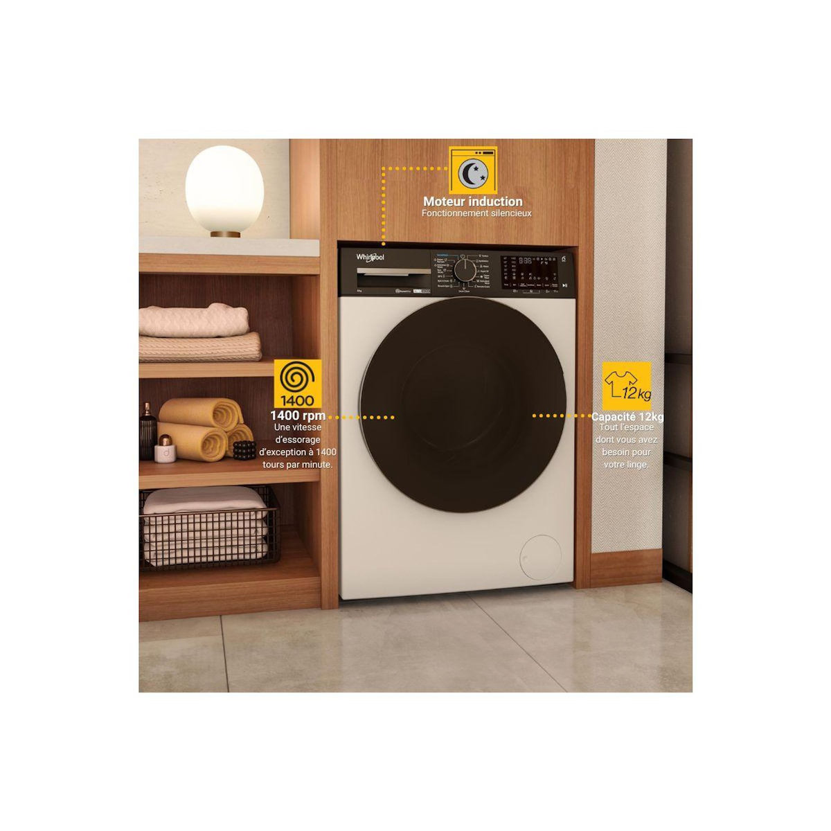 Whirlpool Lave linge hublot WPM27WADSFR