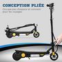 Voir la diapositive 4 : HOMCOM Trottinette électrique 120 W pliable pour enfant 7-14 ans 12 Km/h max. autonomie 10 Km max. noir
